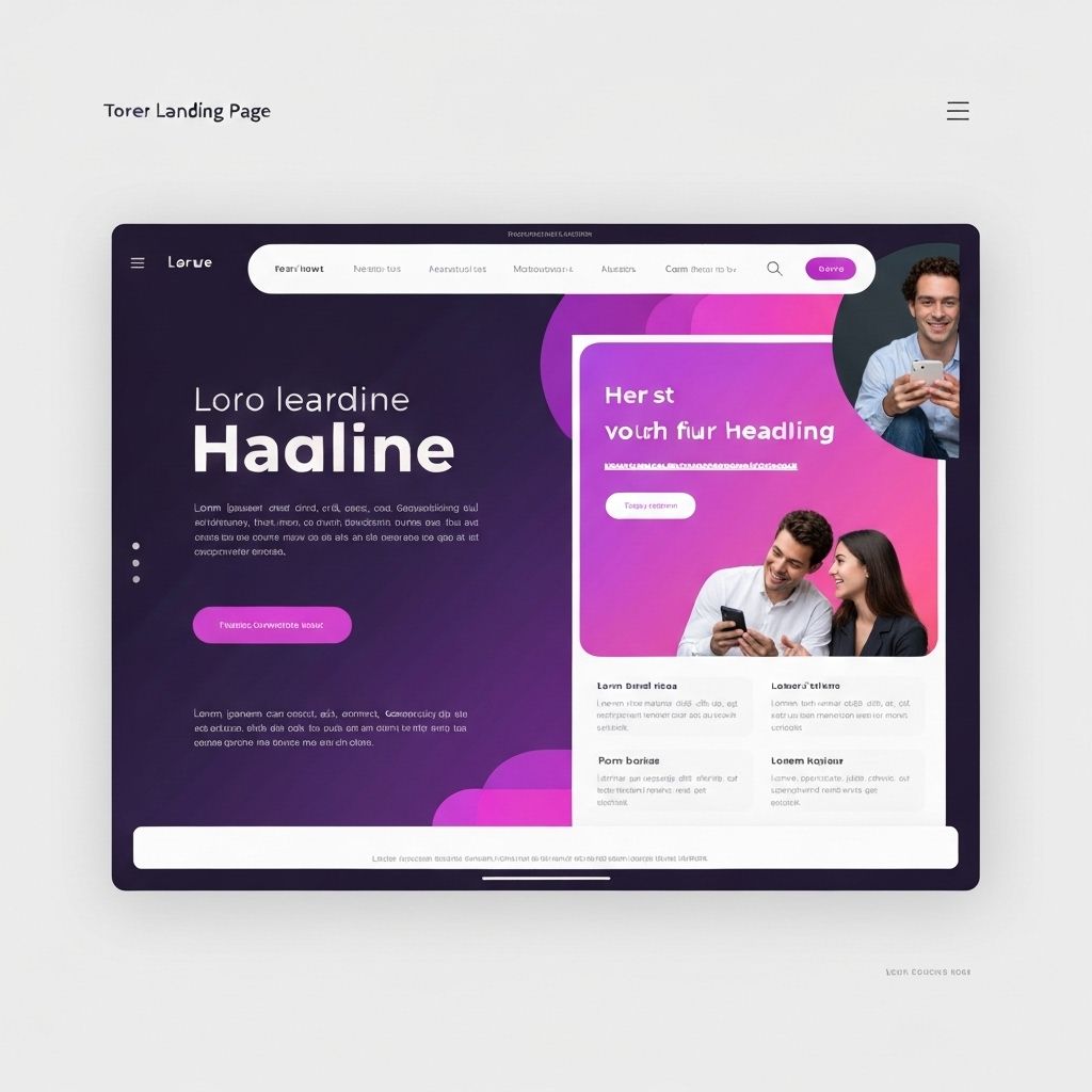 Landing Page Moderna